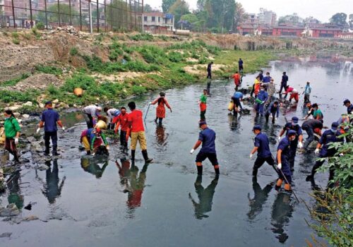 बडादसैँमा पनि रोकिएन वाग्मती सफाइ महाअभियान