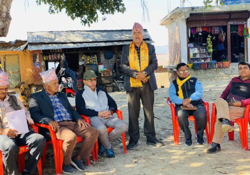 गठबन्धन द्धारा पानधारे काउले सडकलाई १२ महिना चल्ने बनाउने प्रतिवद्धता