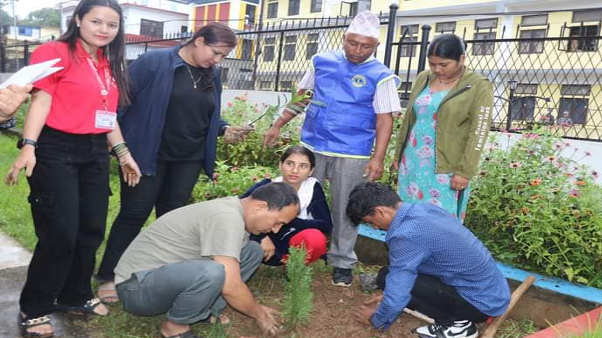 अन्तर्राष्ट्रिय युवा दिवसको अवसरमा बृक्षारोपण